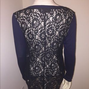 Apt. 9 long sleeve, lace back top